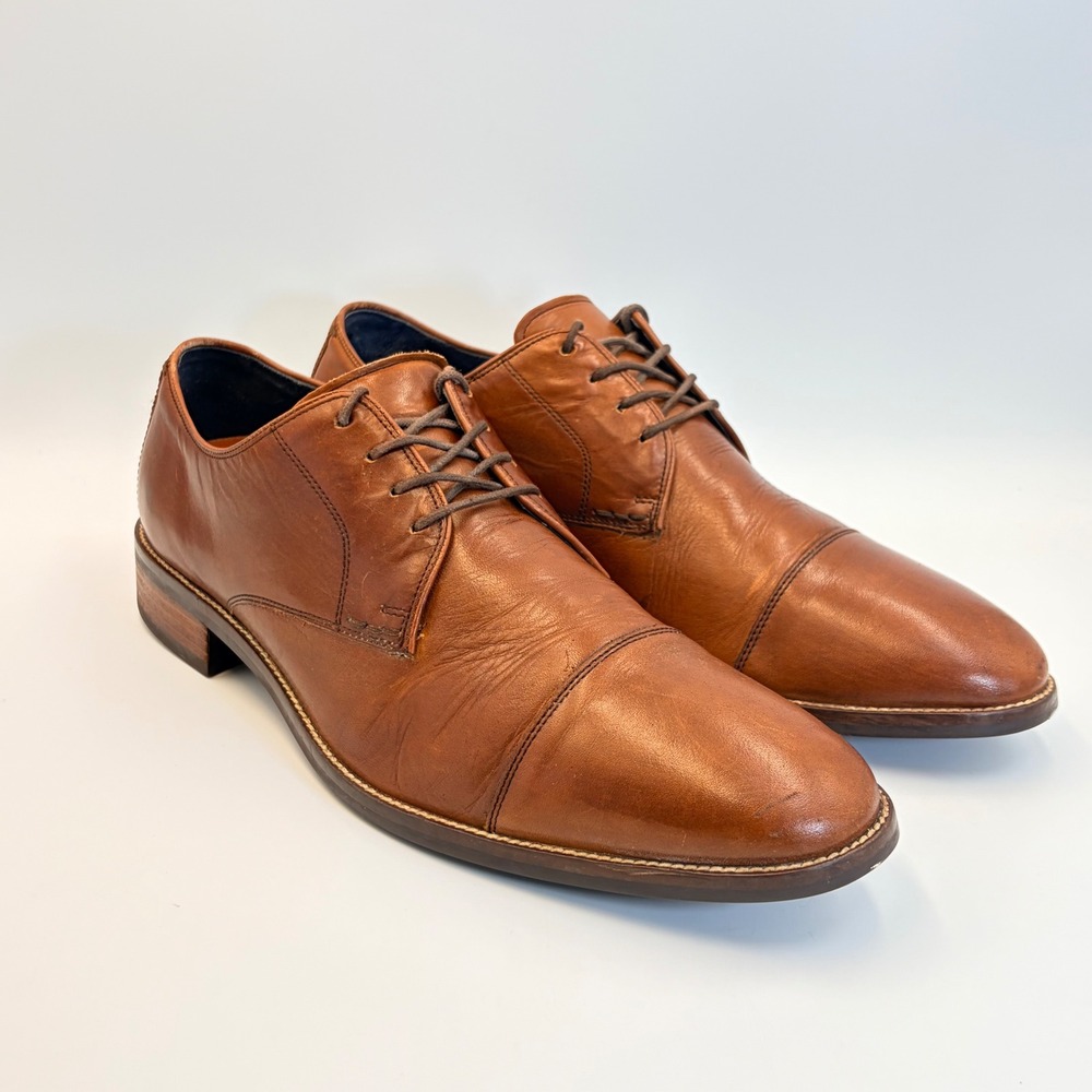 Cole Haan Lenox Hill Men's 10.5 Grand OS Cap Toe Oxford Shoes C11632 Brown - Picture 8 of 14